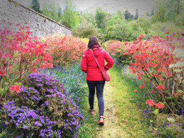 Taking in the grounds at Scapa Fest