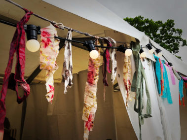 Upcycled Bunting at Scapa Fest